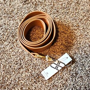 NWT -B-Low the Belt tan faux leather belt